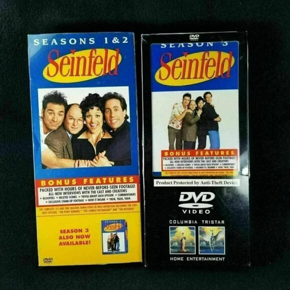 Seinfeld Longbox Seasons 1 2 3 DVDs 2004 Bonus Footage Rare New Sealed